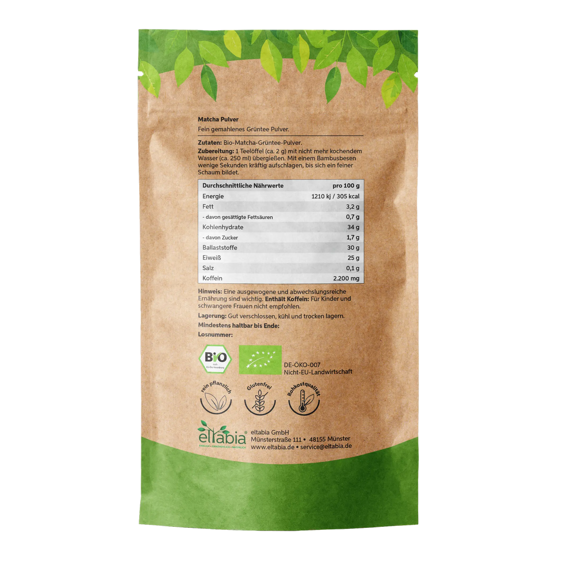 Bio Matcha Pulver Eltabia