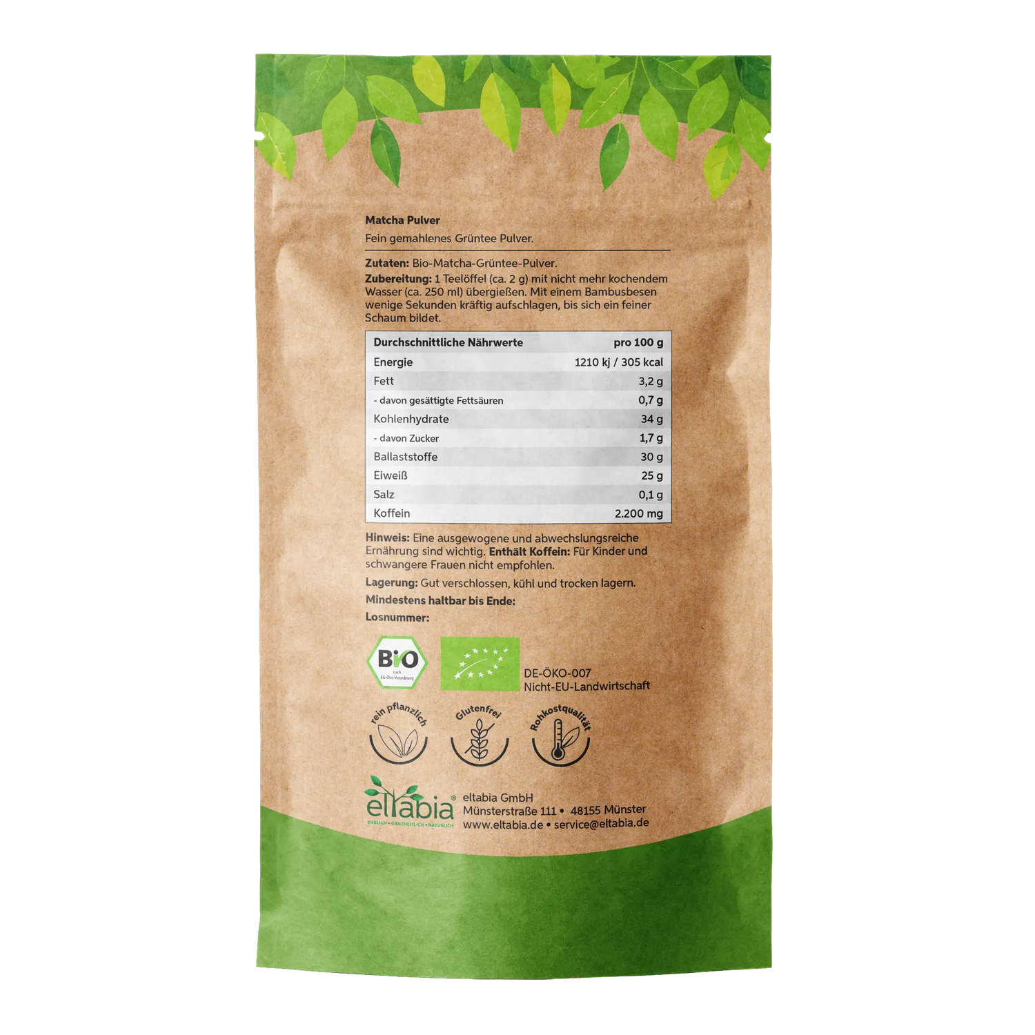 Bio Matcha Pulver Eltabia