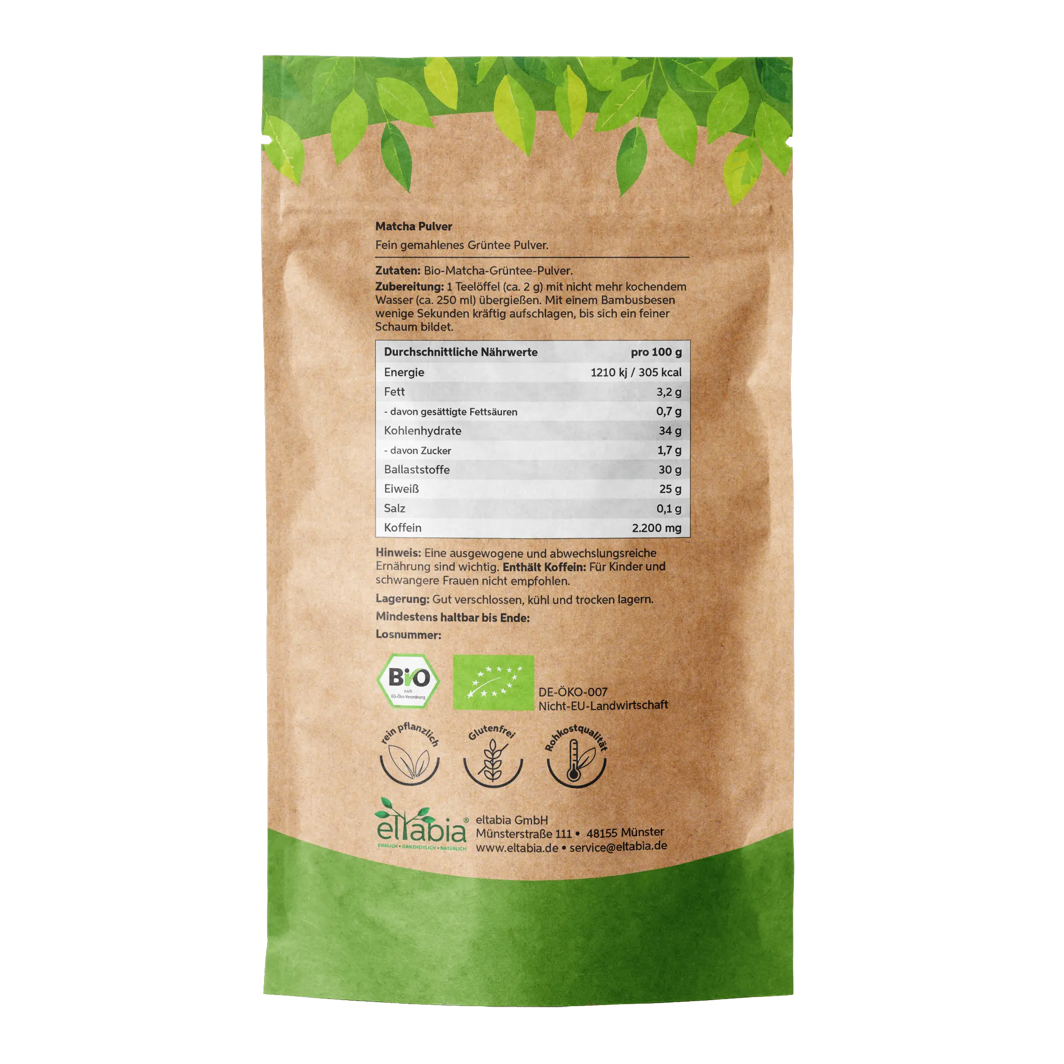 Bio Matcha Pulver Eltabia