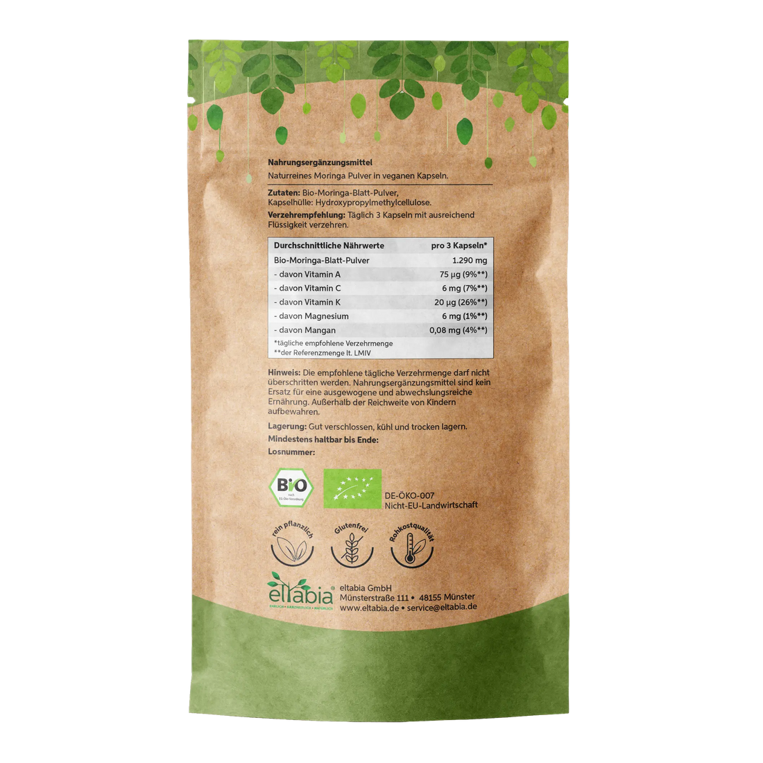 Bio Moringa Kapseln Eltabia