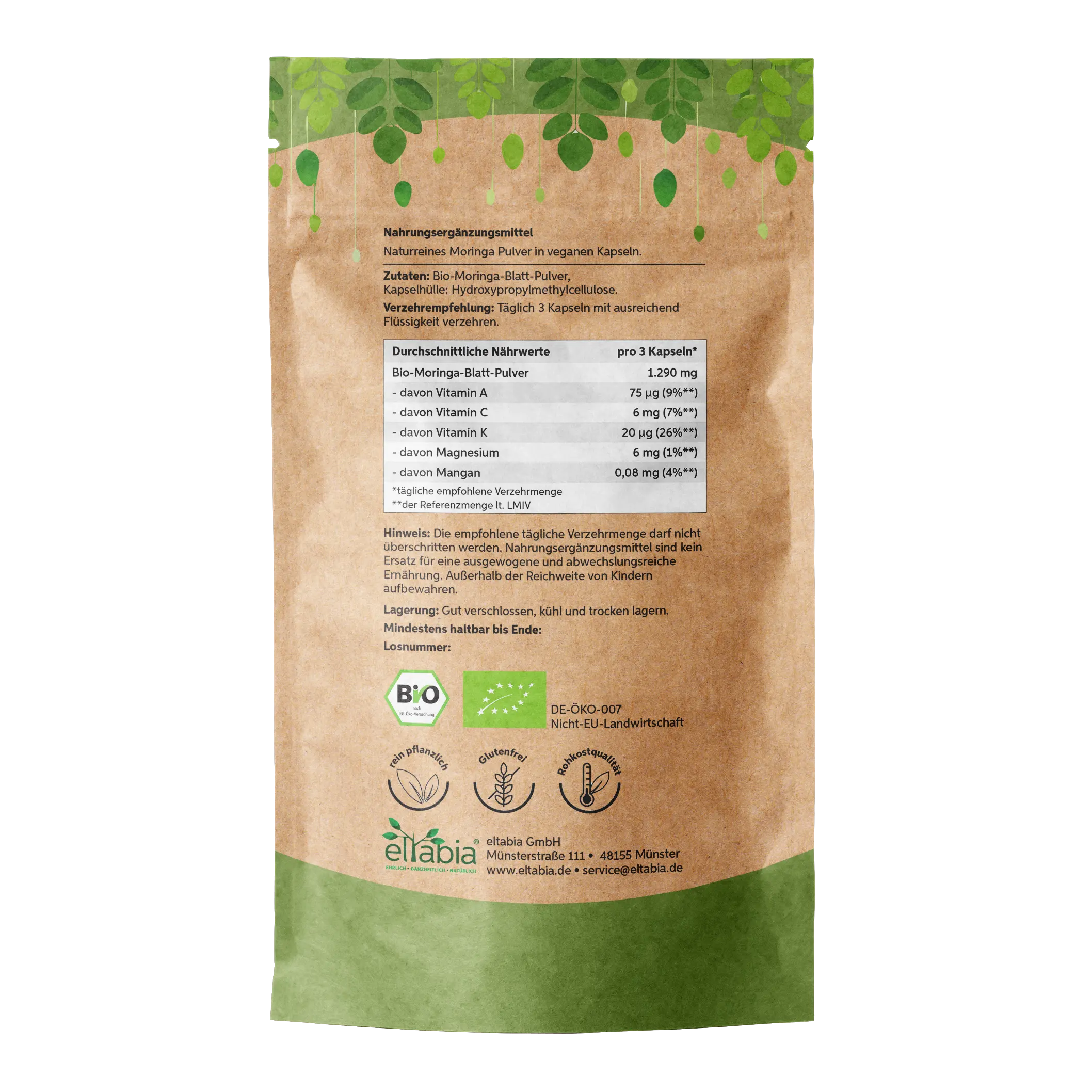 Bio Moringa Kapseln Eltabia