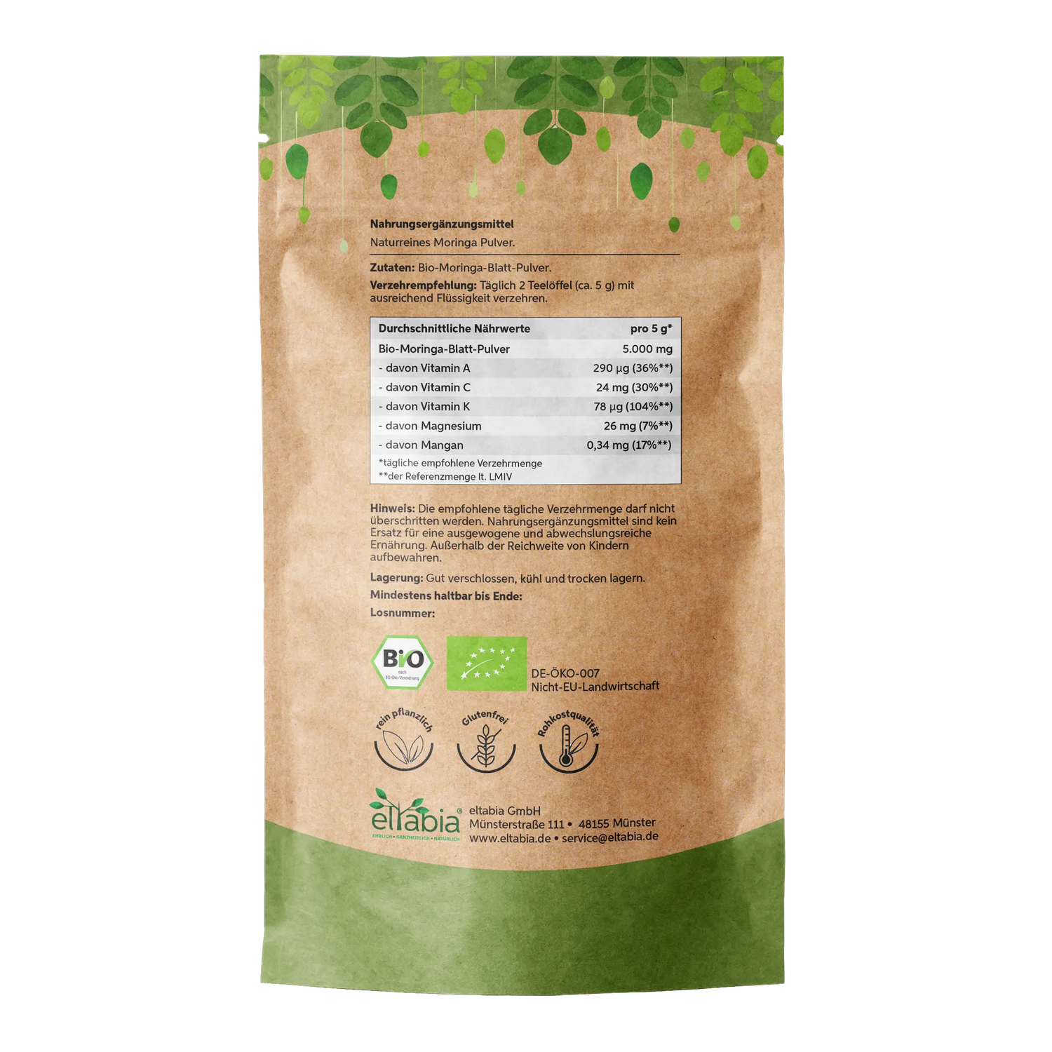 Bio Moringa Pulver Eltabia