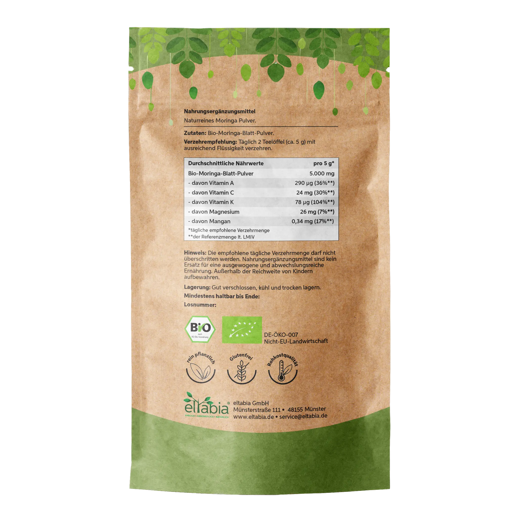 Bio Moringa Pulver Eltabia