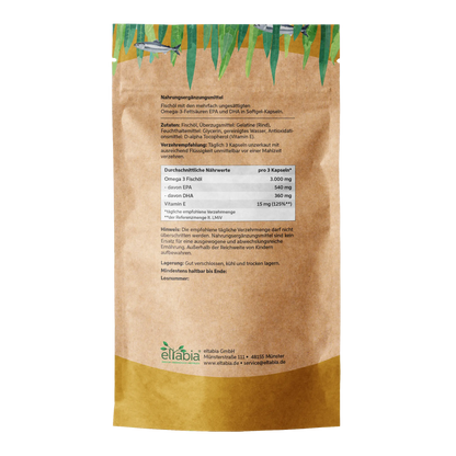 Omega 3 Fischöl Kapseln 1000mg Eltabia