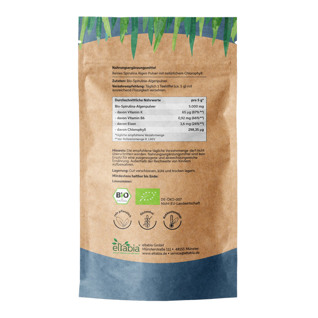 Bio Spirulina Pulver Eltabia